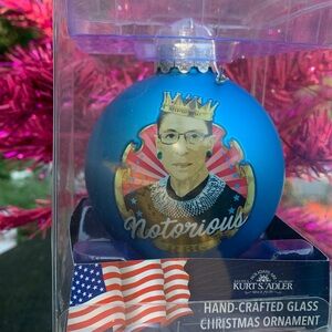 NIB Notorious RBG Christmas Ornament